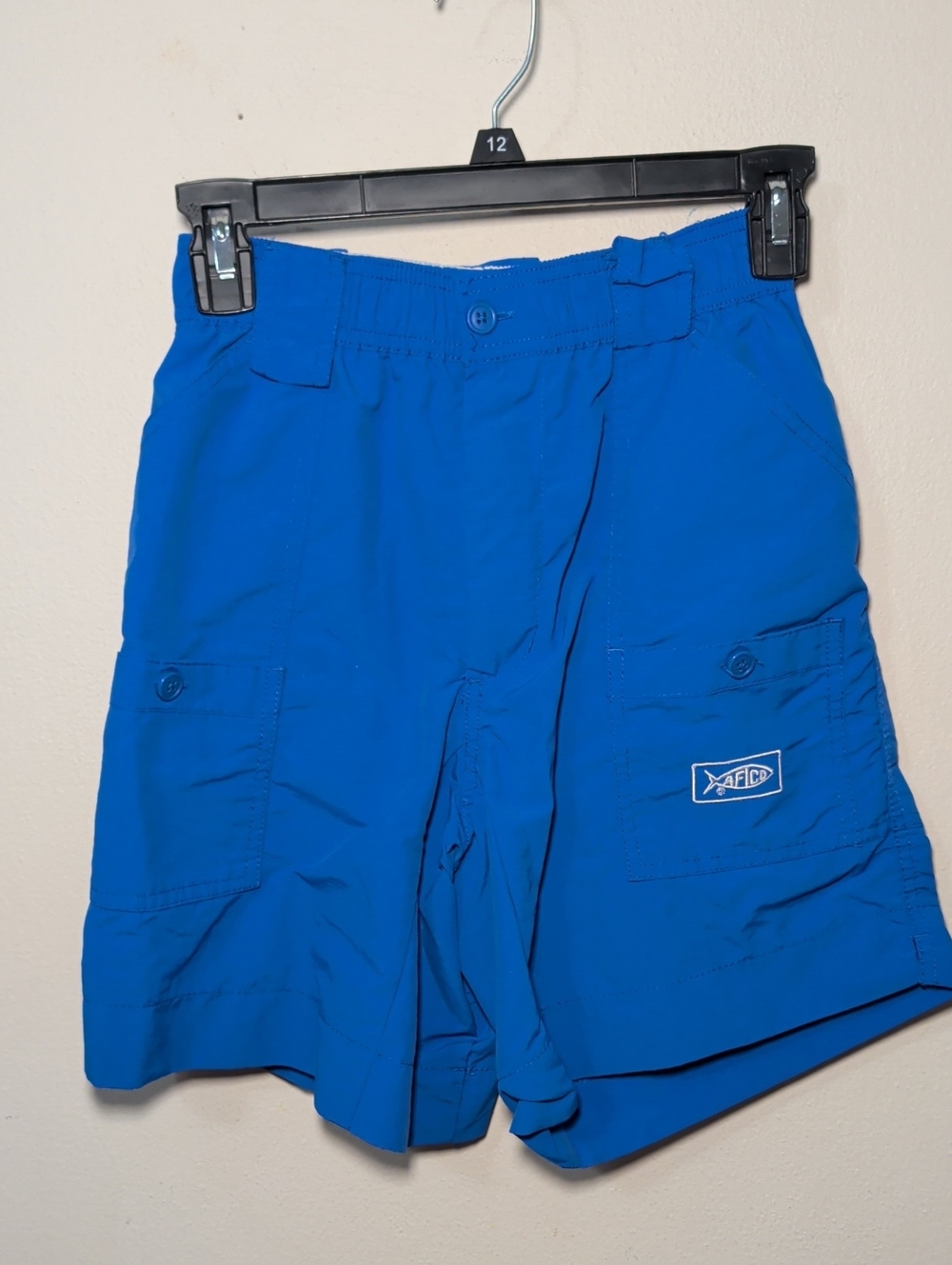 AFTCO Original Fishing Shorts Blue Cargo Pockets Outdoor Gorpcore Men's Size 28"